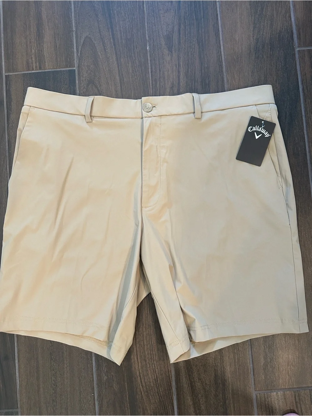 ⛳️  Callaway Men's Golf Shorts in Light Khaki Opti-Dri UPF 50 size-38